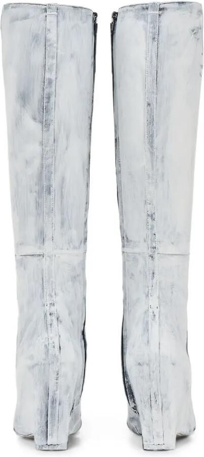 Maison Margiela Knielaarzen met sleehak Wit - Foto 3