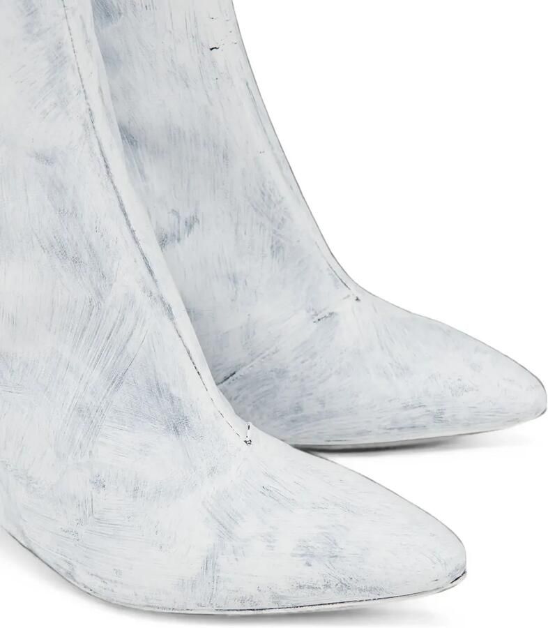 Maison Margiela Knielaarzen met sleehak Wit - Foto 5
