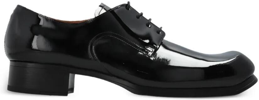 Maison Margiela Lakleren veterschoenen Zwart