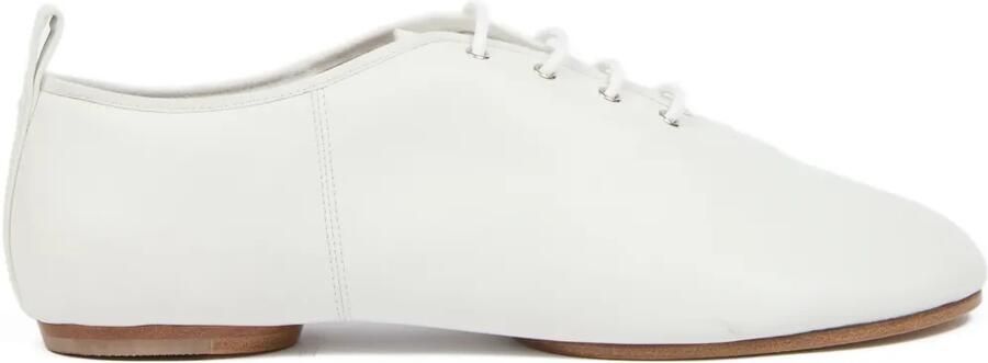 Maison Margiela Leren derby schoenen met split in de neus Wit