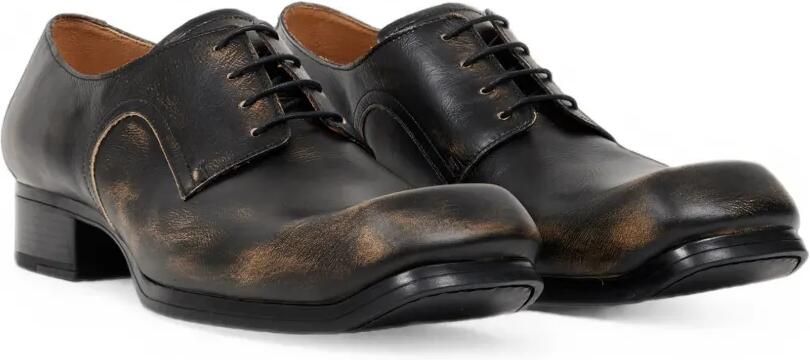 Maison Margiela Leren derbyschoenen met verweerde afwerking Zwart - Foto 5