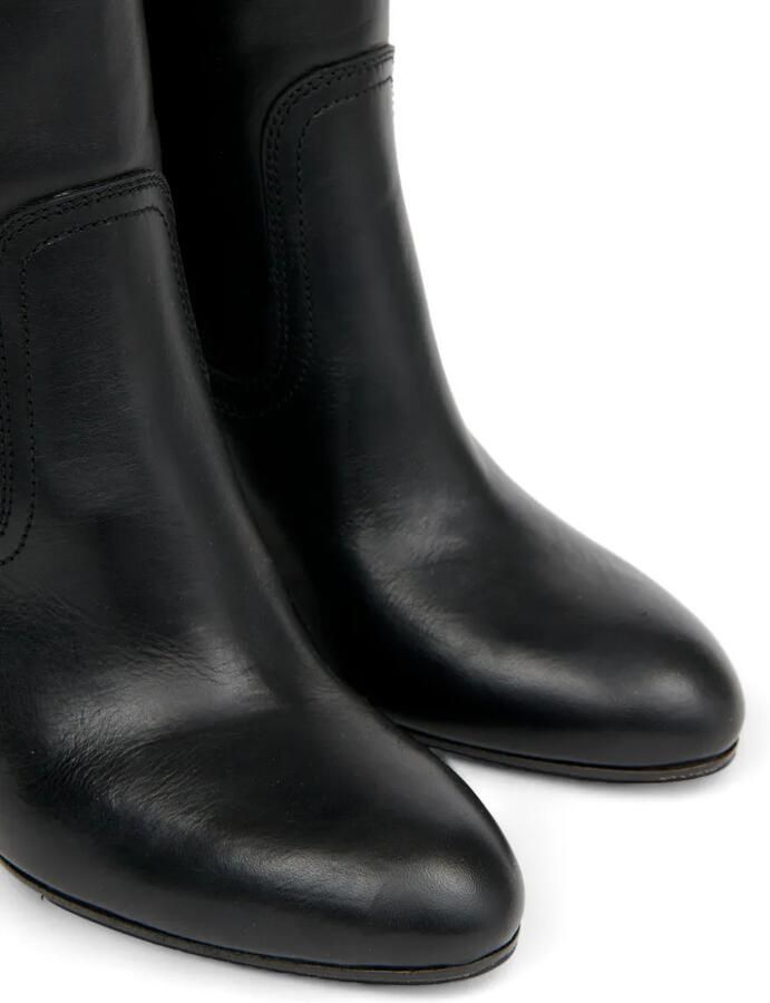 Maison Margiela Leren knielaarzen Zwart - Foto 2