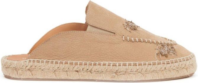 Maison Margiela Espadrilles met borduurwerk Beige
