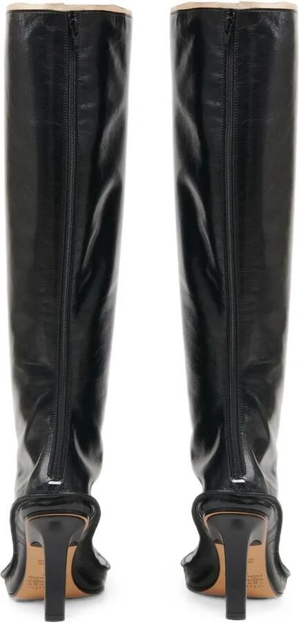 Maison Margiela Level knielaarzen met uitgesneden details Zwart - Foto 4