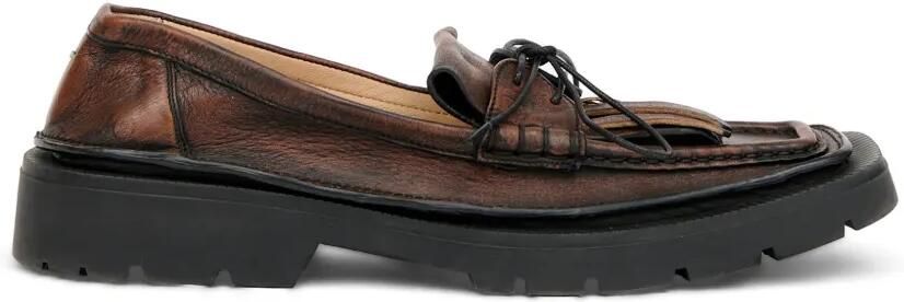 Maison Margiela Loafers met franjes Bruin
