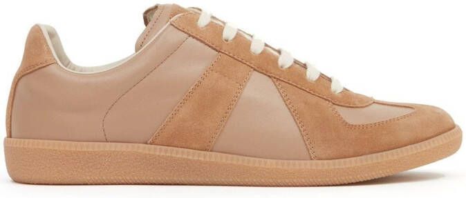 Maison Margiela Replica low-top leren sneakers Bruin