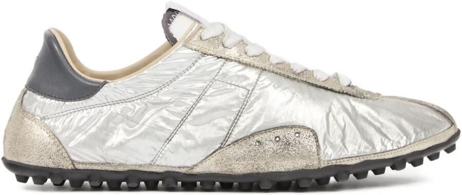 Maison Margiela Metallic low-top sneakers Zilver