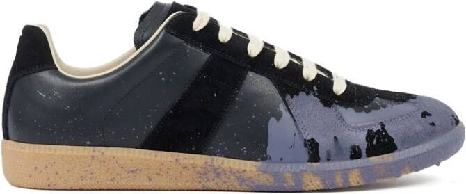 Maison Margiela Paint Replica leren sneakers Zwart