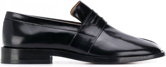 Maison Margiela Tabi leren loafers Zwart