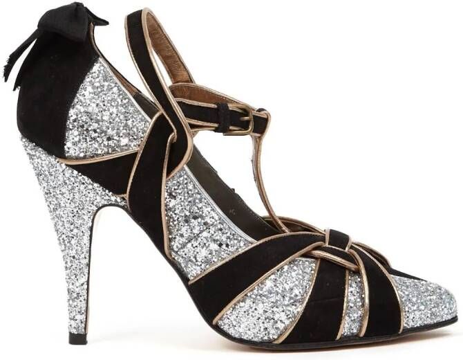 Maison Margiela Tabi Monster pumps met vlakken Zwart
