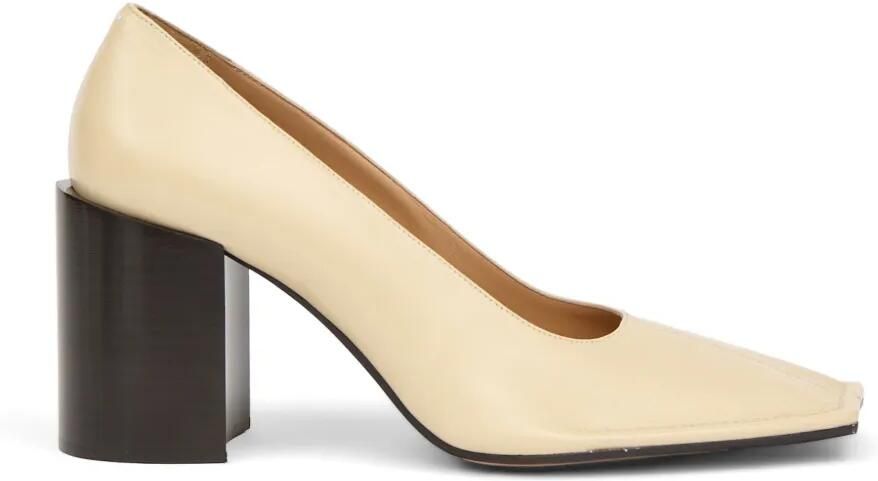 Maison Margiela Pumps met leren hak Beige
