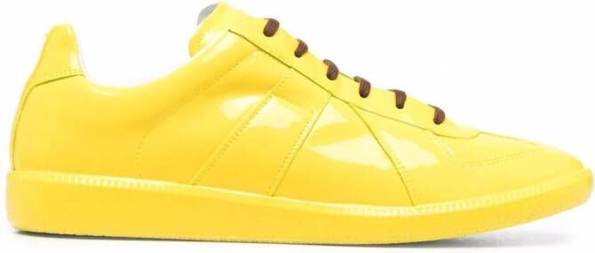 Maison Margiela Replica glanzende sneakers Geel