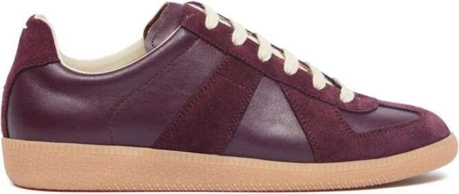 Maison Margiela Replica low-top leren sneakers Rood