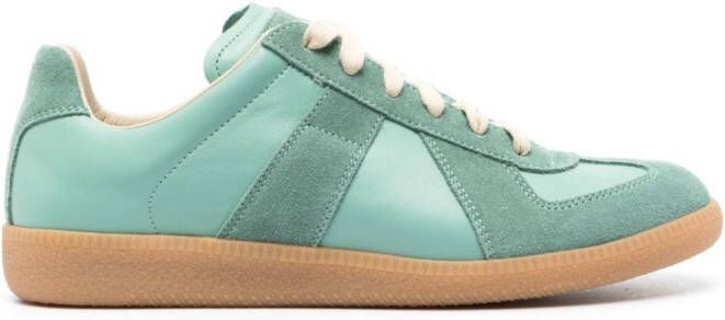 Maison Margiela Replica low-top leren sneakers Groen