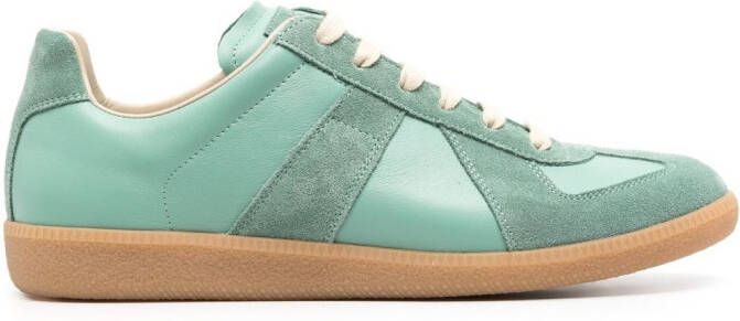 Maison Margiela Replica low-top leren sneakers Groen