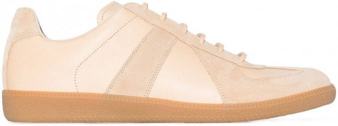 Maison Margiela Replica low-top leren sneakers Beige