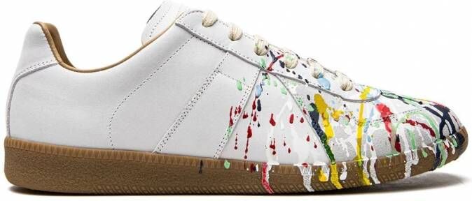 Maison Margiela Replica Paint low-top sneakers Wit