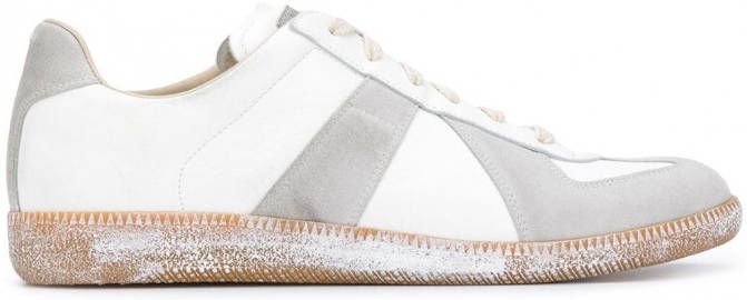 Maison Margiela Replica low-top leren sneakers Wit