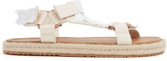 Maison Margiela Sandalen met patchwork Wit