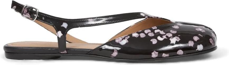 Maison Margiela Sandalen met print en tabineus Zwart