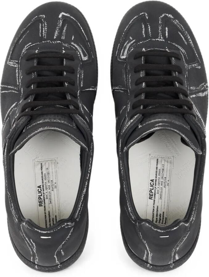 Maison Margiela Sneakers met krijt-effect Zwart - Foto 3