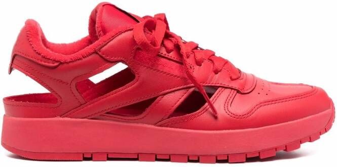 Maison Margiela Sneakers met tabi neus Rood