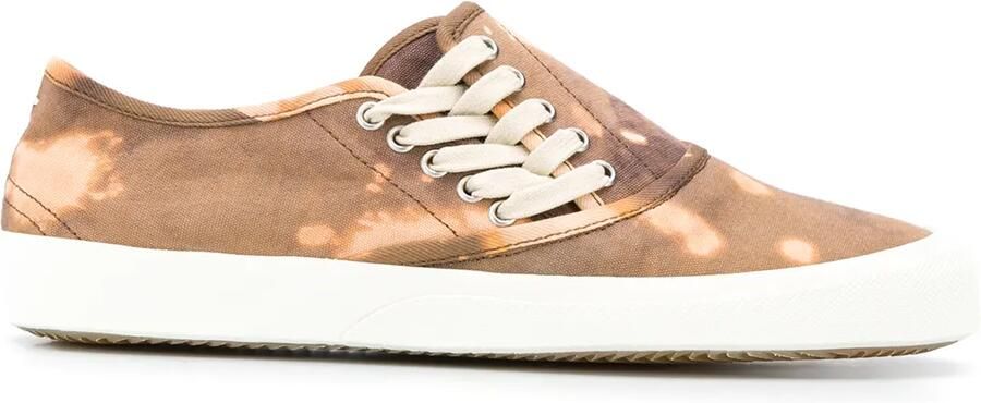 Maison Margiela Sneakers met tie-dye print Bruin