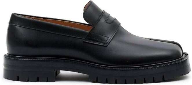 Maison Margiela Tabi leren loafers Zwart