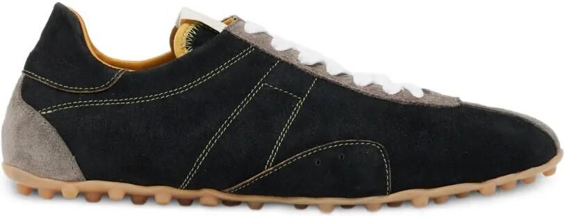Maison Margiela Sprinters leren sneakers met vlakken Zwart
