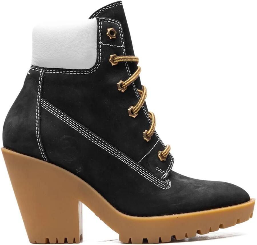 Maison Margiela Suède veterlaarzen Zwart