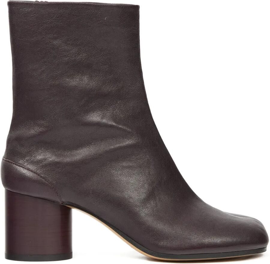 Maison Margiela Tabi 60 mm enkellaarzen Bruin