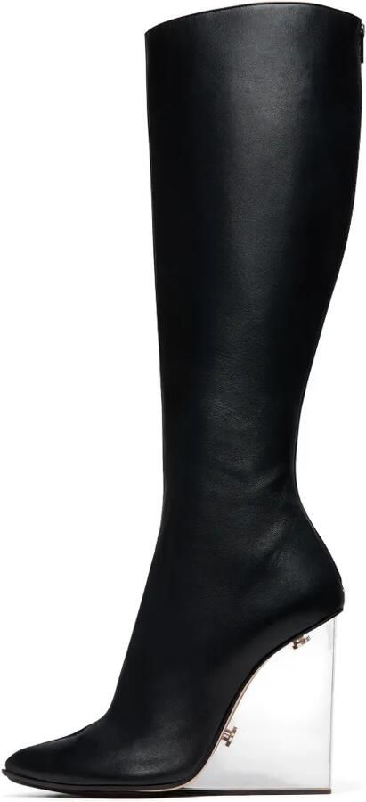 Maison Margiela Tabi Claw Plexi knielaarzen Zwart