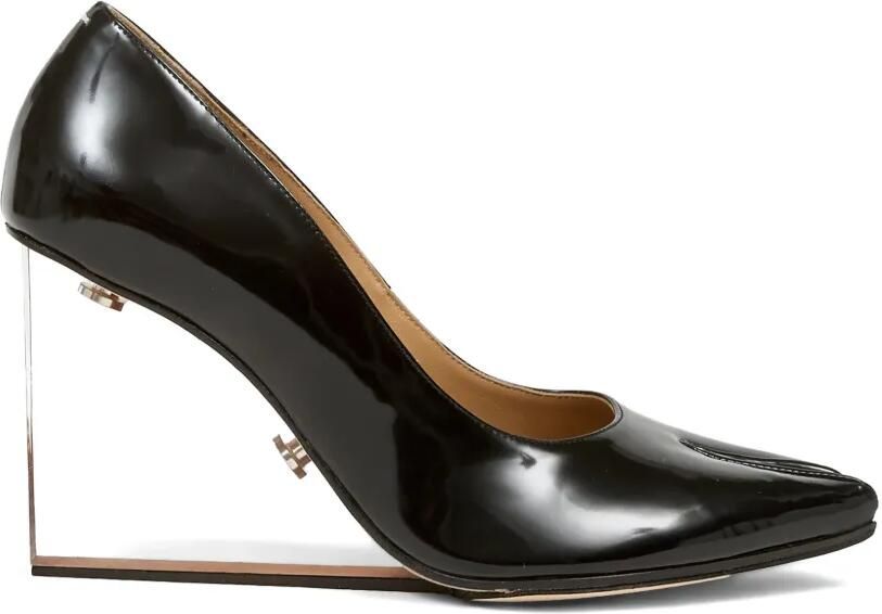 Maison Margiela Tabi Claw plexi pumps Zwart