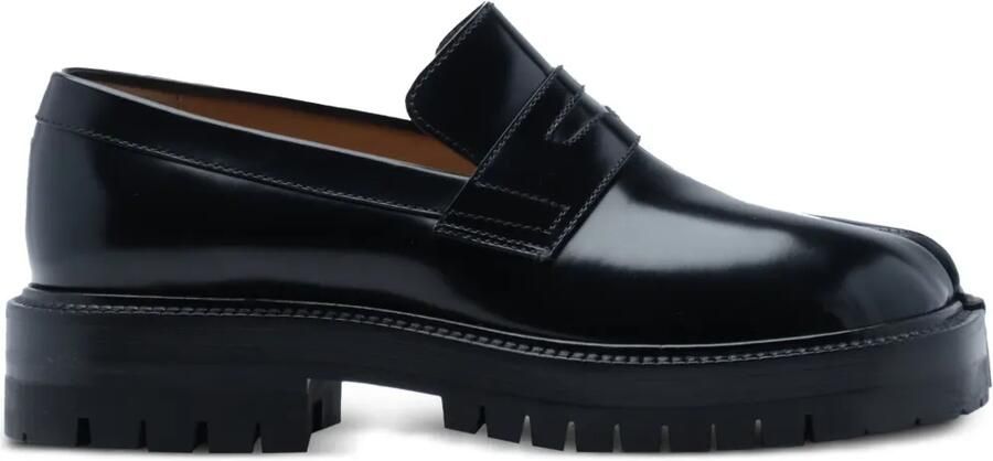Maison Margiela Tabi Country leren loafers Zwart
