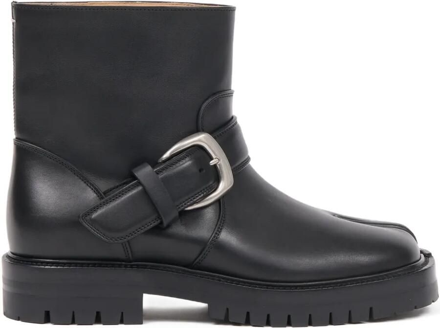 Maison Margiela Tabi County leren enkellaarzen Zwart