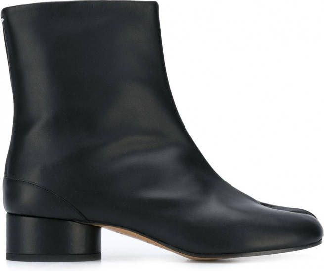 Maison Margiela Tabi 30mm leren enkellaarzen Zwart