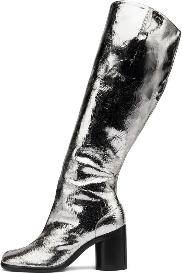 Maison Margiela Tabi laarzen met hak Zilver