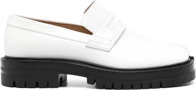 Maison Margiela Tabi leren loafers Wit