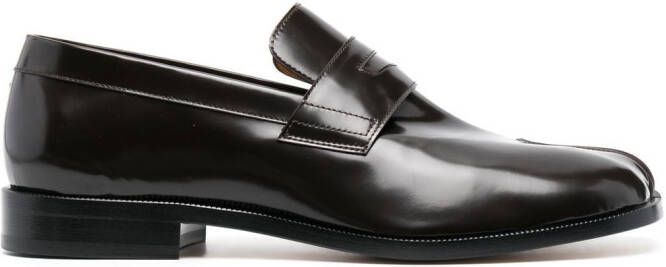 Maison Margiela Tabi leren loafers Bruin