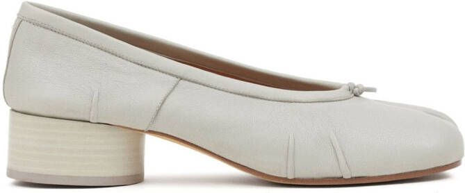 Maison Margiela Tabi leren ballerina's Beige