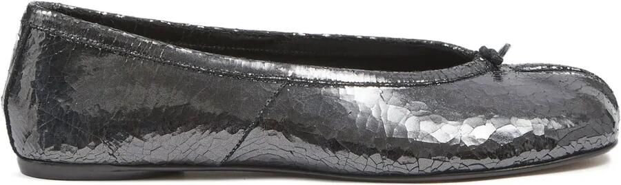 Maison Margiela Tabi leren ballerina's Zwart