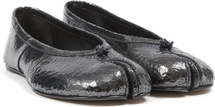 Maison Margiela Tabi leren ballerina's Zwart - Foto 5