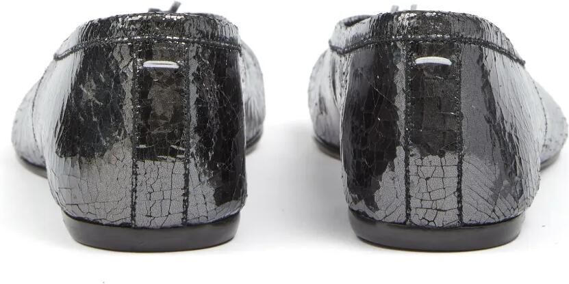 Maison Margiela Tabi leren ballerina's Zwart - Foto 4