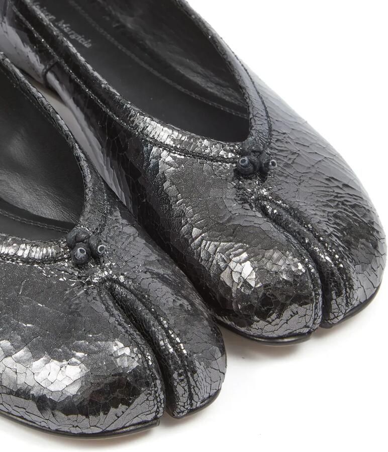 Maison Margiela Tabi leren ballerina's Zwart - Foto 2