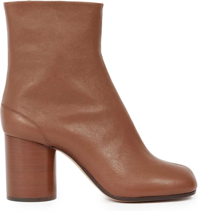 Maison Margiela Tabi leren enkellaarzen Bruin