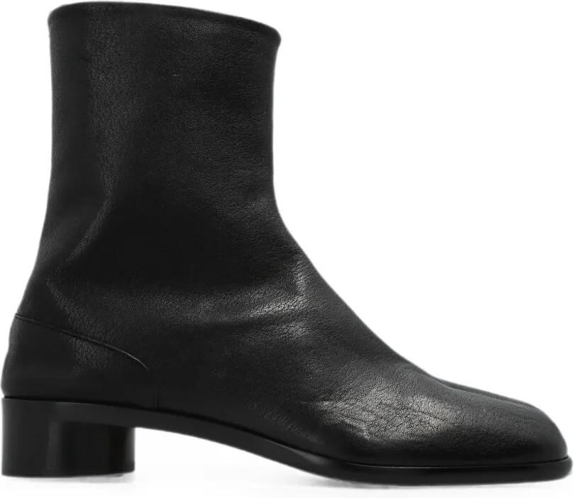 Maison Margiela Tabi leren enkellaarzen Zwart