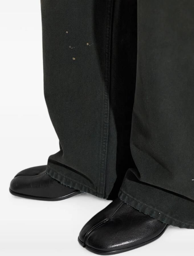 Maison Margiela Tabi leren enkellaarzen Zwart - Foto 3