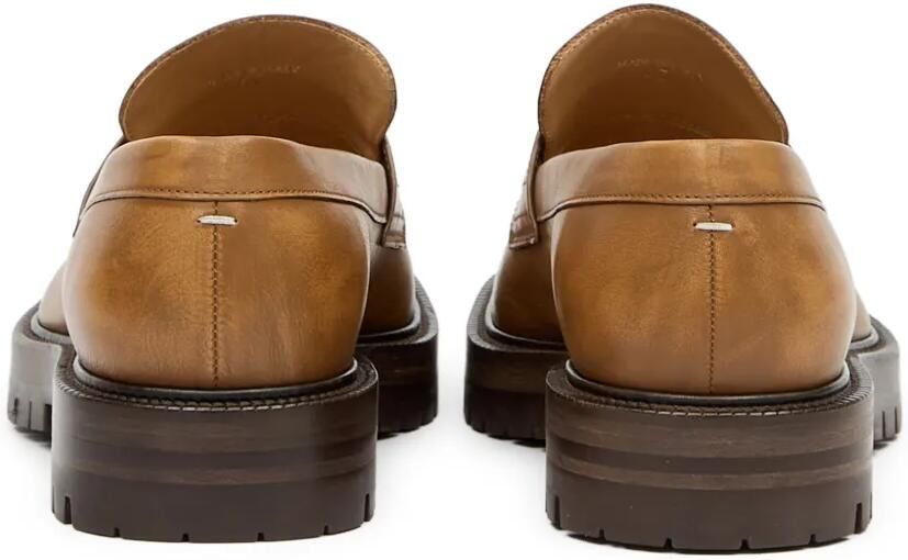 Maison Margiela Tabi leren loafers Beige - Foto 4