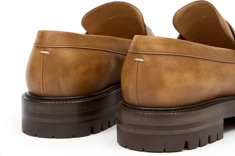 Maison Margiela Tabi leren loafers Beige - Foto 3