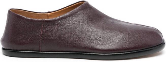 Maison Margiela Tabi leren loafers Paars